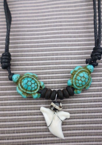 Collana denti squalo indo - di,